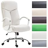 Der Chefsessel ist um 360° frei drehbar, ausgestattet mit gepolsterten Armlehnen und und bietet dank der ergonomisch geformten Sitzfläche einen hohen Sitzkomfort.