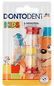 Preisvergleich Produktbild Sanduhr KIDS Zahnputzuhr Kai 3 Min. – Kinder-Zähne putzen (Rot)