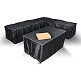 Club Rattan Protective Rain Cover Harmony Hight back Corner Sofa Set