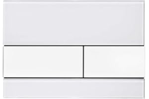 Tece 9.240.800 Square 9240800 do WC (szkło, przyciski białe, dwupoziomowe, obsługa od góry i z przodu)