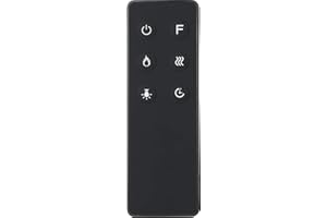 M.C.HAUS Télécommande pour cheminée électrique (Noir)