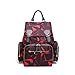 Produktbild LVLUOYE Rucksack, Mamabeutel-großer Kapazitätsrucksack, Mode-Mamma-Rucksack, wasserdichter diebstahlsicherer Rucksack,Red