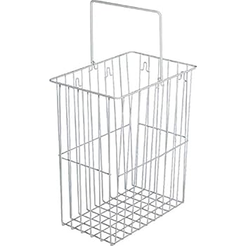 Gedotec Gitterkorb Wäschekorb weiß mit Einhänge-Funktion | Wäsche