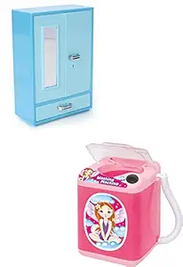 RATNAS Premium Quality Washing Machine and STOREWELL Combo for Kids.Best Pretend Play Toys for Kids.(Assorted Colours)