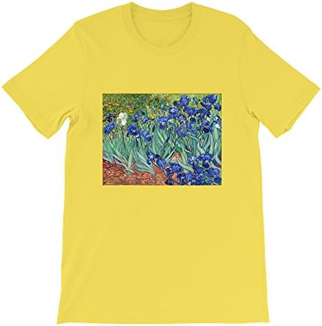 Rocketship Trading Van Gogh's Irises 1889, Short-Sleeve Unisex T-Shirt