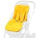 Reversible Pushchair Liner / pram INSERT & matching strap harness covers Universa setl (yellow / cream)