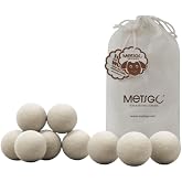 METSGO METS GO (9 adet) Y&uuml;n Kurutma Topu - Doğal Yumuşatıcı - Kırışık Giderici - Kurutma Makinesi I&ccedil;in