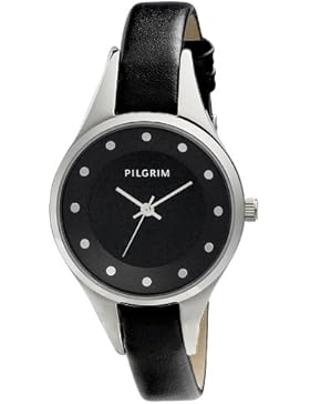 Pilgrim Damen-Armbanduhr XS Analog Quarz Leder 701426104