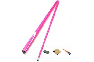 MENG The Wear-Resistant À L'Usure Pool Cue 1/2 Section Handraft Snooker Cue, Cues de La Piscine En Fibre de Carbone Adulte, Avec Transmission de Force Stable Et Interface de Cuivre En Acier Inoxydabl