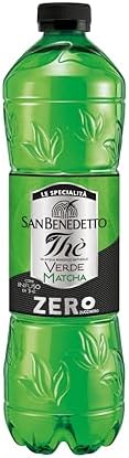 San Benedetto, Thè Verde Matcha Freddo Zero, 1,5 L Bevanda Dissetante Analcolica, Gusto Fruttato, Tappo Click, Senza Zuccheri, Conservanti e Coloranti