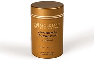 Liposomal Quercetin - Goldman Laboratories - 30 gélules végétales avec vitamine C - Antioxydant - Anti-inflammation - Immunité