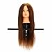 LuckyFine 24'' 100% Mannequin Head Human Hair Salon Hairdressing Training Model + Clamp