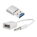 Price comparison product image Fenteer 3.5MM AUX Male To USB Female Converter Cable Car Speaker Audio Converter Line Data Transfer Line+TF Card Reader USB 3.0 Support SDSC/SDHC/SDXC (Max 2TB)