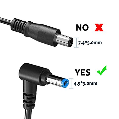 New Pow 65W 19,5V 3,33A Notebook Laptop Netzteil Ladegerät Adapter für HP ProBook G3 and HP Probook G4 Series: 430 440 450 455 470 G3 G4;HP Spectre 15 x360 13 Ultrabook X2: 13-4001dx 13-4002dx 13-4003dx 13-4005dx 13-4100dx 13-4101dx 13-4102dx 13-4103dx 13t-3000 13t-h200 15-ap012dx;HP EliteBook Folio 1040 G1, EliteBook Folio1020 G1 G2;hromebook 14, 11 G3 G4: 14-x010nr 14-x010wm 14-x013dx 14-x015wm 14-x030nr 14-x040nr 11-2110nr 11-2210nr Laptop Ladegerät Stecker 4,5*3,0mm (EU-Kabel enthalten) - 7