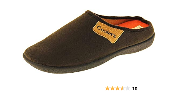 mens memory foam mule slippers