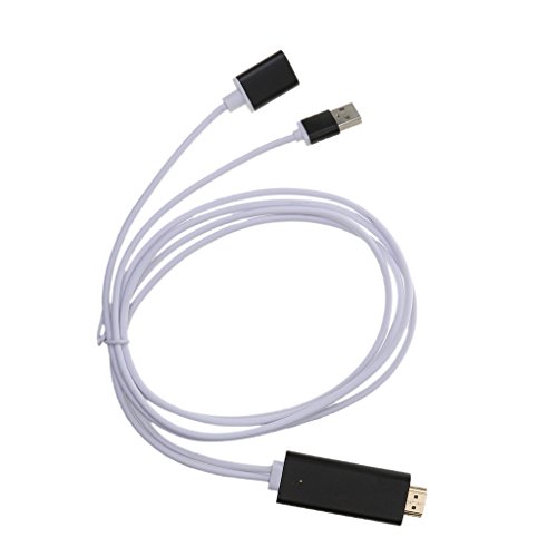 Gazechimp 1080p HDMI HDTV AV Adapter Kabel Für iPhone 5 / 5s / 5c / 6/6 plus / 6s / 6s plus , iPad Air 2, iPad Mini 2/3/4 – Weiß - 7