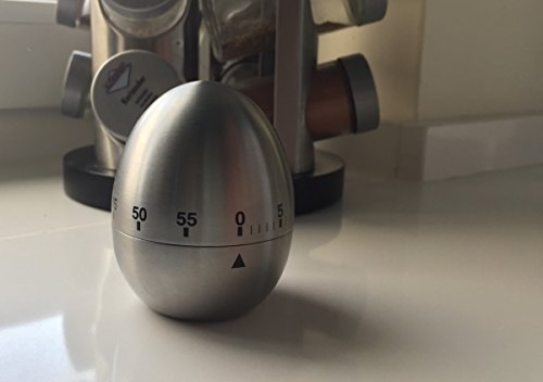 LS Design Edelstahl Eieruhr Kurzzeitmesser Küchentimer Ei Form Wecker Timer - 4