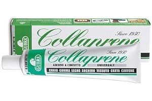 GUBRA Adesivo Universale a contatto "Collaprene" (2 Confezioni, 300 ML) per gomma cuoio legno sughero tessuto carta tomaie 150 ML