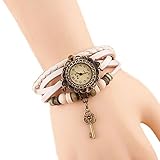 Cdet Damen Armkette Retro Folk-Custom Retro Weiblich Trend Schlüssel Armband Uhr Valentinstag Weihnachten Geburtstag Geschenk Mädchen Uhr Armband