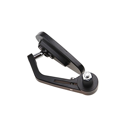 1 Paar Motorrad LenkerendeSpiegel Rückspiegel Seitenspiegel 7/8 22MM Universal Schwarz Drehbare Aluminium Scooter Rückspiegel - 4