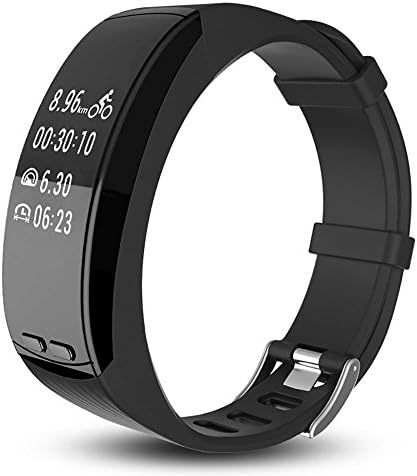 Fitness Activity Tracker Heart Rate Monitor Smart Bracelet GPS Outdoor Running Riding Sports Hands Altitude Temperature for iPhone iOS and Android Phone