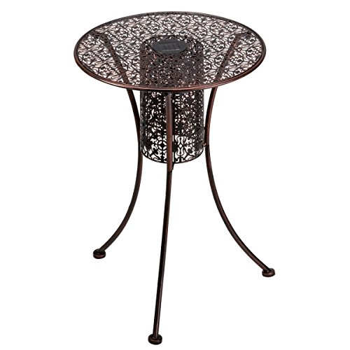 Smart Garden - Lámpara solar de mesa para patio con luz LED para jardín