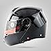 Produktbild Neue Motorrad Motorrad Motorrad Offroad Helm Helm Flip Helm Protector, Staubschutz, Double Lens Bright Black M