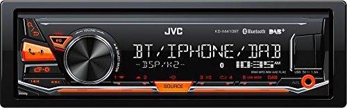 JVC KD-X441DBT Digital Media-Receiver mit mit Bluetooth-Freisprechfunktion und Digitalradio DAB+