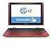 Produktbild HP x2 (10-p001ng) 25,7 cm (10,1 Zoll / WXGA IPS) Convertible Laptop (2in1 Notebook + Tablet, Intel Atom x5-Z8350, 2 GB RAM, 32 GB eMMC, Intel HD-Grafikkarte 400, Windows 10 Home 64) rot