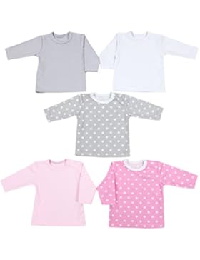 TupTam Baby Mädchen Langarmshirt Sterne 5er Set