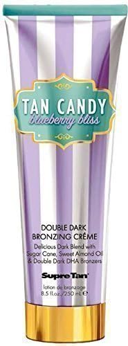 SUPRE TAN TAN CANDY BLUEBERRY BLISS DARK BRONZER SUNBED LOTION CREME CREAM DOUBLE DARK