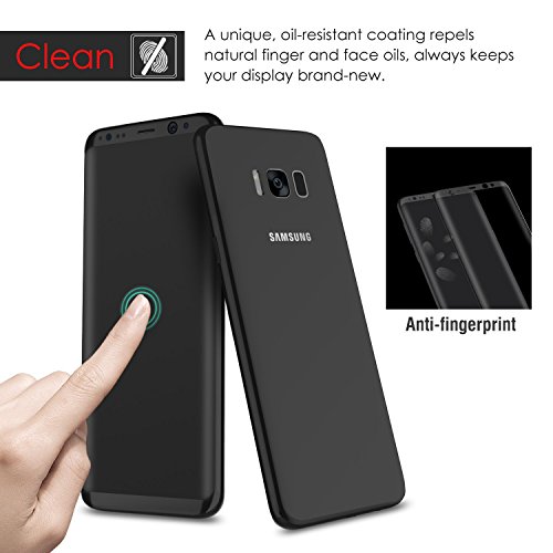 MaxKu Samsung Galaxy S8 Plus Schutzfolie, Full-Cover HD Displayschutzfolie 3D Vollbild Panzerglasfolie 9H Tempered Glass Hartglas, Glasfolie Handy Schutzglas Schutzfolie für Samsung Galaxy S8 Plus, Transparent - 4