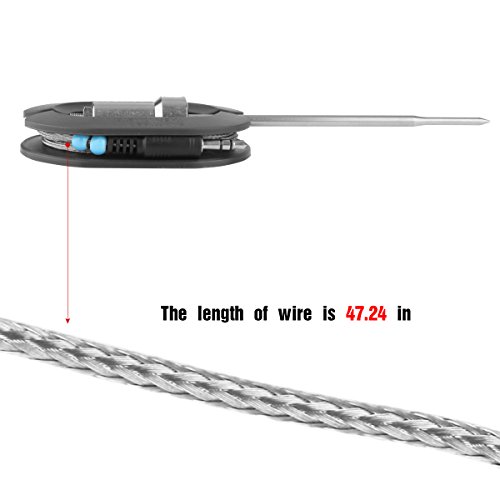 Grill Heft 4 fühler für Barbecue Thermometer Intelligente Fleisch sonde von WEINAS (4 fühler) - 8