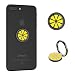 Produktbild Olize Zitrone Handy Fingerhalter 360°drehbarer Smartphone Ringhalter Finger Halterung Fitness Griff Halter Sport Ständer Tablet Apple iPhone 8 X iPad Samsung Galaxy S8 Huawai