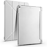 Aksesuarcim Apple iPad 10.2 2021 (9.Nesil) ile Uyumlu Kılıf Silikon Yumuşak Kalem B&ouml;lmeli Esnek 4 Farklı Stand Olabilen Table
