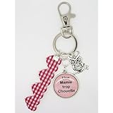 Bijou de sac personnalisable PORTE CLÉS PERSONNALISABLE CADEAU POUR UNE MAMIE que l'on aime : fête des grands-mères, noël, anniversaire