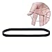 eBoot Black Elastic Bands Hair Rubber Bands Hair Ties, 2000 Pieces