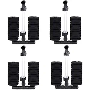 Aquaneat 4pcs Air Pump Sponge Filter Bio Filter Aquarium Fish Tank Up to 20 Gallons