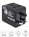 Produktbild Reise-Adapter Alles in Einem Universum Travel Adapter Universal mit 2 Schnelles Aufladen von USB-Anschlüssen zum USA EU UK AUS Handys, Laptop usw - Arbeiten in über 150 Ländern (Schwarz)