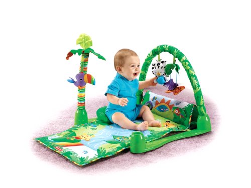 Imagen 2 de Fisher Price Rainforest 1-2-3 Musical Gym - juguetes musicales (Niño/niña, Multi)