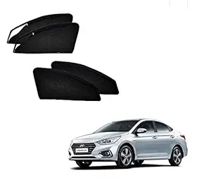 Kozdiko Zipper Magnetic Sun Shades Car Curtain for Hyundai Verna Nextgen (2017-Present)