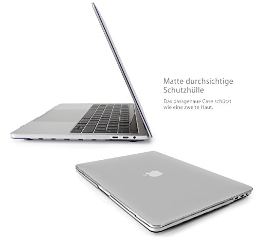 MyGadget MacBook Pro 13 Zoll *Matt* Case – Model mit / ohne Touchbar Ende 2016 (A1706 / A1708) Plastik Mac Hülle Schutzhülle Hartschale Cover (Transparent) - 4