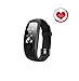 Produktbild Fitness Tracker, Smart Armband Herz Rate Monitor/Activity Tracker Fitness Health Smartwatch/Music Control, Antiverlust/Wasserdicht Tracker Monitor Kalorienzähler Schrittzähler Armbanduhr für Android und IOS, schwarz