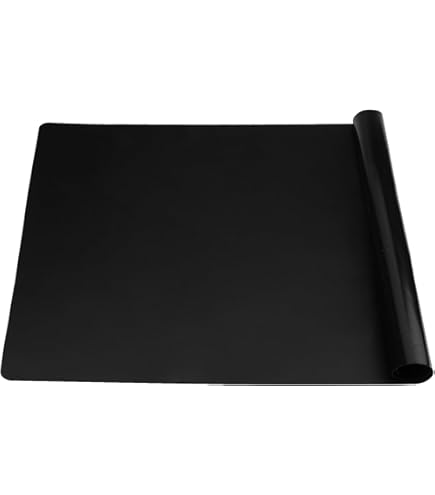 Feuerfeste Unterlage - 40 x 60cm Hitzebeständige Matte für Luftfritteuse, Hitzeschutzmatte, Brandschutzmatte, Arbeitsplattenschutz, Anti-Rutsch & Wasserdichte