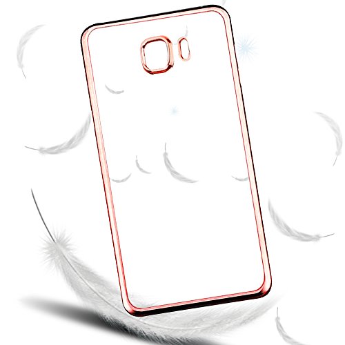 Samsung Galaxy A5 2016 Hülle ,Schutzhülle,Yica Silikon Hülle Case Clear TPU Transparent Schutzhülle Hülle für Galaxy A5 2016 Case Cover (Roségold) - 3