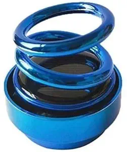 Ascension Solar Power Rotating Car Air Freshener Perfume, Long Lasting French Organic Fragrance (Blue) for Enjoy