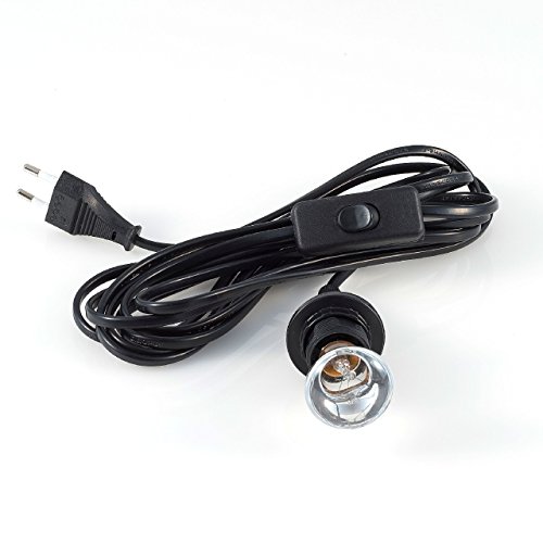 Preisvergleich Produktbild Pajoma 86034, [E14 Lampenfassung mit Schalter, schwarz,350 cm]