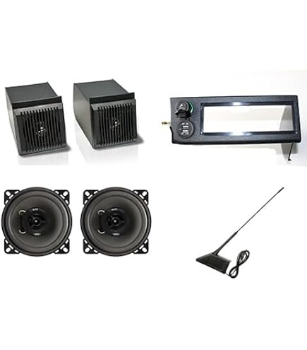 Mascherina Autoradio ISO 1 DIN Per Fiat Panda 141 (1984-2003) E Seat Marbella – Nera MS011