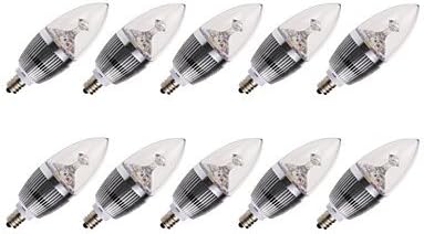 ZJJ 0-3W LED E14300-350LM LED Candle lamp light bulb (220V) , silver