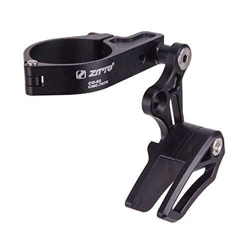 luckything Guide-Chaîne, Guide De Chaîne VTT, Guide De Chaîne À Un Seul Disque Stabilisateur De Dents Positif Et Négatif pour Chaîne, Convient Aux Tuyaux De Voiture 31.8mm-35mm